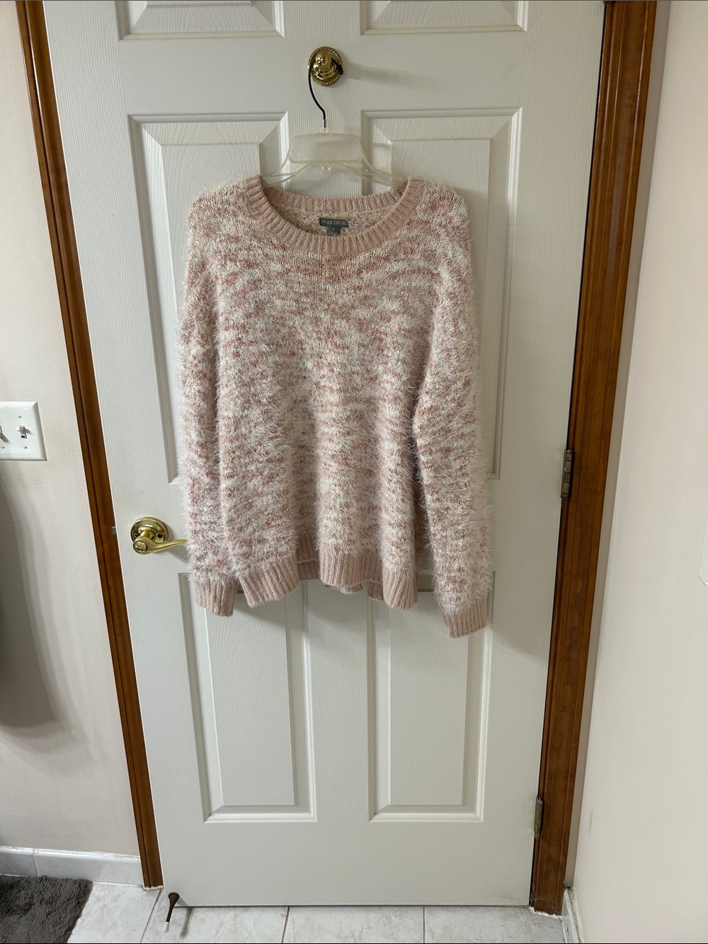 Falls Creek Heathered Blush Crewneck Sweater